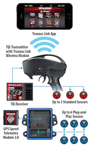 Traxxas TRA6551X Telemetry GPS Module 2.0, TQi Radio System (Compatible only with #6550X telemetry Expander)
