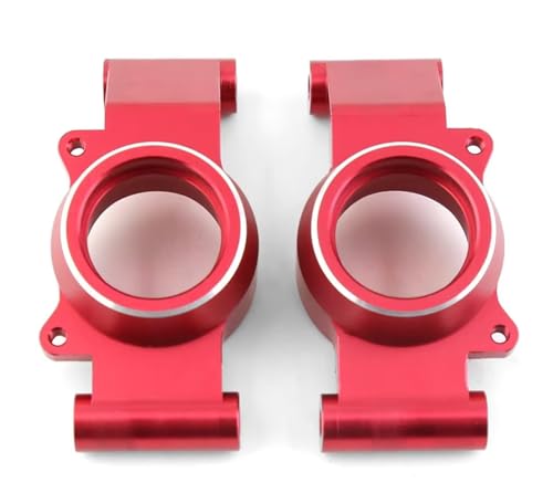 Alloy Rear Hub Carrier #7752 Upgrade Parts for 1/5 X-Maxx Xmaxx 6S 8S RC Monster Truck 2pcs/Set (Red)