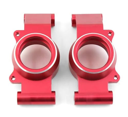 Alloy Rear Hub Carrier #7752 Upgrade Parts for 1/5 X-Maxx Xmaxx 6S 8S RC Monster Truck 2pcs/Set (Red)