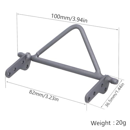 Ultra Hard Titanium Alloy 1/10 RC Crawler Bumper Front Bumper Hand Welding Bull Bar for Vanquish F10 Phoenix (front bumper A)