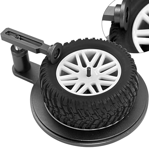 RC Car Wheel Tire Cementing Helper Tool Rubber Tire Mounting Glue Tools for 1/8 1/10 1/12 1/16 1/18 RC Car Parts Upgrade Tire Adhesive Multi-Functional Tire (ZTQ-Black) - color: Black