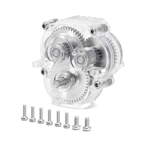 INJORA Acrylic Complete Transmission with Underdrive Gears for 1/18 TRX4M - size: 40.3/1