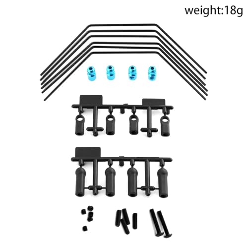 RC Upgrade Accessories for Tamiya for XV01 XV01T PRO FF04 for EVO 1/10 Front Rear Anti-roll Bar Sway Bar Kit Stabilizer Set 3 Hardnesses 54514 RC Car Upgrade Parts
