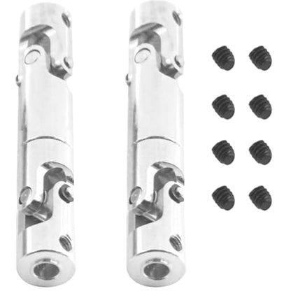 2Pcs Vgoohobby Metal Centre Transmission Shaft Drive Shaft Dogbone Compatible with Axial SCX10 SCX0016 Tamiya CC01 RC4WD D90 90028 1/10 RC Rock Crawlers Car (80mm-100mm) - size: 80mm-100mm