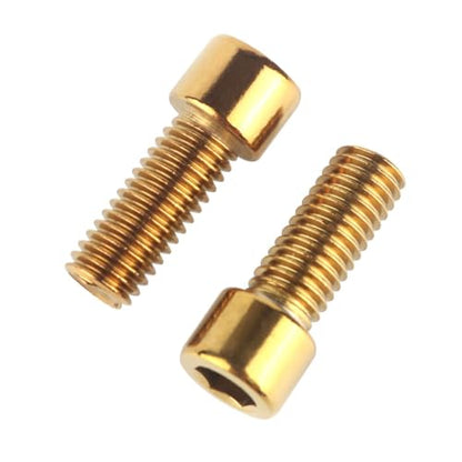 6Pcs Bike Screws M6x10 12 16 18 20 25 30 35mm Stainless Steel Socket Head Cap Allen Hex Bolt (Gold, M6 x16mm) - color: Gold, size: M6 x16mm