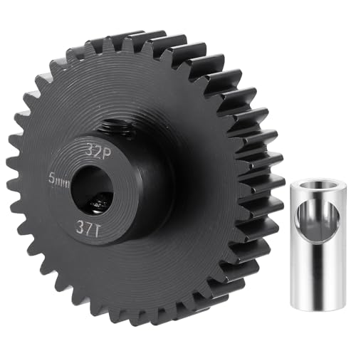 Steel 32P 5mm Pinion Gear 37T Motor Gears for 1/10 1/8 RC Car Parts - size: 37T
