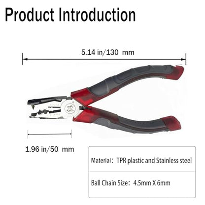 Chain Joining Tool Pliers for Metal Ball Chains, Manual Cutting Joining Plier, Ball Metal Connector Tool Splicing Combination Pliers For Curtain Roller Blind Accessories Connector