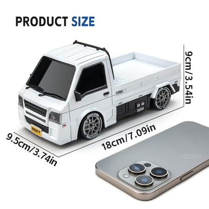1/24 4WD RC Drift Car, 2.4GHz 20KM/H High Speed Remote Control Racing Car with Drifting Tires, Gift for Kids Adults