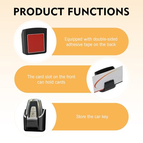Key Fob Holder, Key Mount Organizer, Multifunctional Organizer Key Remote Mount, Universal Car Accessories (Black) - size: Key Fob Holder (Without Hook)