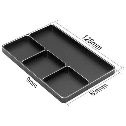 Universal Aluminum RC Screw Tray Magnet Screws Holder Plate Screw Organizer Tool Compatible with Redcat Traxxas Arrma HPI Axial Wltoys RC Car Boat Helicopters Airplane (Black) - color: Black