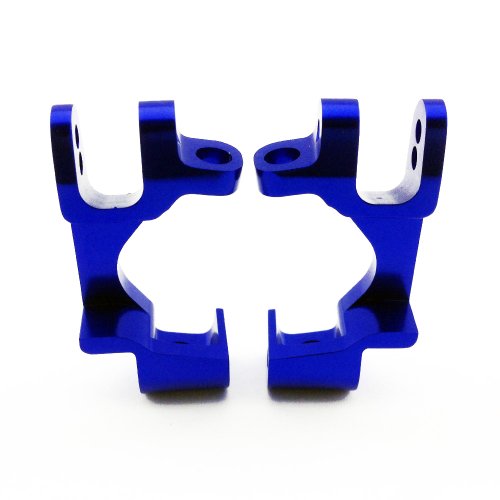 Atomik Alloy Front Caster Block - RC Car Replacement Part Traxxas 1/10 Slash 4x4 - Hardened Billet 6061 Aluminum, Suspension Upgrade Part 6832 - Blue - color: Blue