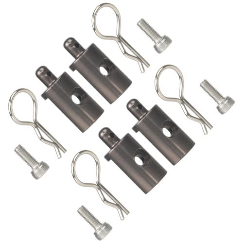 4Pcs Aluminum Body Mounts Body Shell Posts for 1/12 Scale Tamiya CW-01 Chassis Lunch Box Midnight Pumpkin Upgrades Parts (Titanium) - color: Titanium