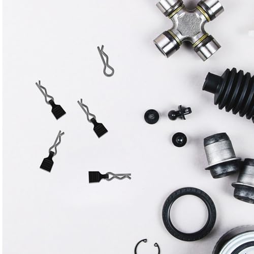 FRCOLOR Universal Rc Body Clips with Pull Tabs for 1/24 Scale Rc Truck Shells Aluminum Alloy Car Clips Set and Vehicle Body Replacement