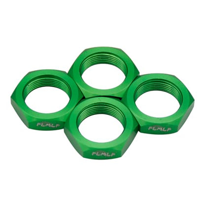 FLMLF 24mm RC Car Wheel Nuts 4-Piece Set for 1/5 HPI ROFUN BAHA ROVAN KM Baja 5B 5T 5SC Truck Parts (Green) - color: Green