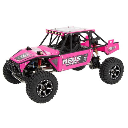 MEUS RACING Mantis24 Body with Roll Cage for Axial 1/24 SCX24 RC Crawler (Pink) - color: Pink