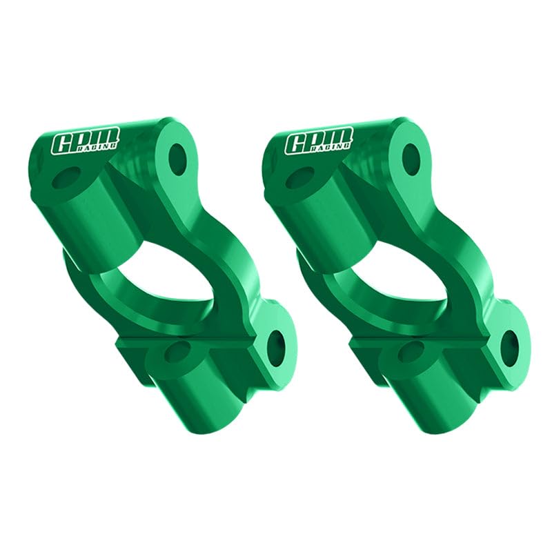Aluminum 7075 Alloy Front Caster Blocks for LOSI 1:24 Micro-B 2WD Buggy RTR-LOS00007 / 1:28 Micro-T 2S 2WD RTR Stadium Truck-LOS-1392 Upgrades - Green