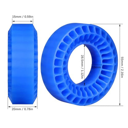 Silicone Rubber Tires Foam Inserts for 1/18 1/24 RC Crawler Fit for 1.0 inch 59-62mm*24mm Wheel Tires (4pcs Blue) - color: 4pcs Blue
