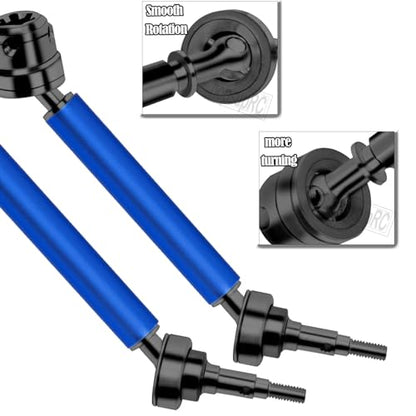 #45 Steel Front Rear Drive Shaft CVD Upgrades Parts for 1/10 Senton Granite 3s Blx&Mega550,Vortek 3s Blx,Stainless Driveshaft Axles Hops Up,#ARAC4041,Black with Blue - color: Black With Blue(4cvd)