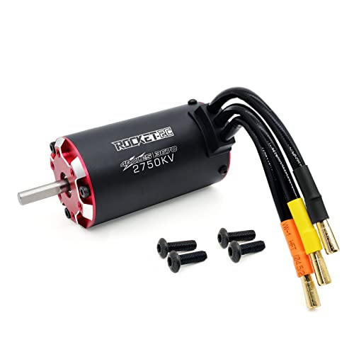 Surpass Hobby Supersonic 3670 2750KV Sensored Brushless Motor 4 Pole Temperature Resistant Brushless Sensor Motor for 1/10 RC Racing Car - size: 2750KV, style: 3670 Motor