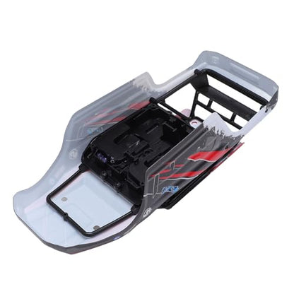 Alomejor RC Car Body Shell, Lightweight Stylish 1:18 Scale Replacement Body PVC Material for RC Enthusiasts Racing Customization and Hobby Projects - color: Red