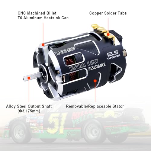 Surpass Hobby 540 V5R Sensored Brushless Motor, Competition Level Motor with Shaft 3.175 Use for 1:10 RC Racing Car（17.5T） - style: SPEC 17.5T