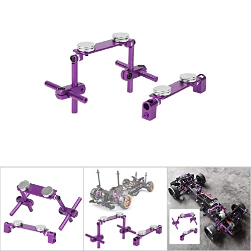 Milltrip RC Magnetic Body Mounts,Magnetic Body Shell Mount,Aluminum Magnetic Body Shell Mount Kit, Body Post Mount for 1/10 RC Racing Car() - color: Purple