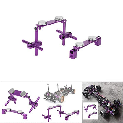 Milltrip RC Magnetic Body Mounts,Magnetic Body Shell Mount,Aluminum Magnetic Body Shell Mount Kit, Body Post Mount for 1/10 RC Racing Car() - color: Purple