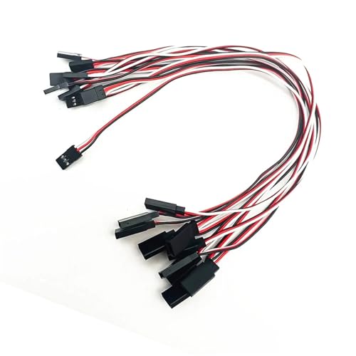 20Pcs Servo Extension Cable 15/30/50cm 3-Pin Male to Female Wire for RC | Durable servo extension wires in 3 lengths, ideal for RC car, helicopter, boat and airplane.(30 cm) - color: 30 Cm