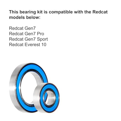 for Redcat Gen7, Gen7 Pro, and Everest 1/10 (Sealed Bearings Kit)