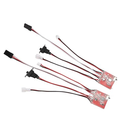 Brushed Electric Speed Controller, 30A RC Brushed ESC for DIY Mini RC Car or Boat w Brake, Two Way RC Brushed Motor Speed Controller for SCX24 1/24, K969 1/24