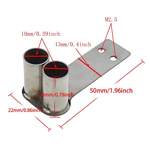 1/10 RC Racing Car Exhaust Pipe Metal Tailpipe for 1/10 Drift Crawler HPI HSP94123 D4 Sakura TT01 Model Car Upgrade Parts (B) (c)