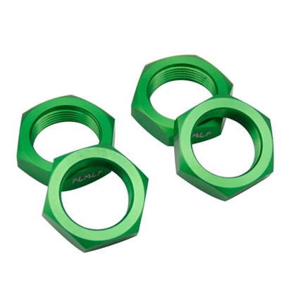 FLMLF 24mm RC Car Wheel Nuts 4-Piece Set (Green) | for 1/5 HPI ROFUN BAHA ROVAN KM Baja 5B 5T 5SC Truck Parts - color: Green