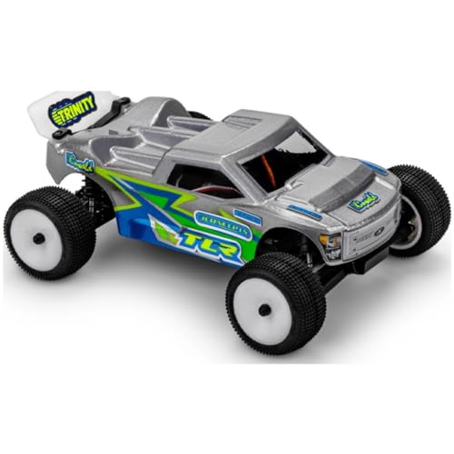 J Concepts 0705 Losi Micro-T Finnisher Stadium Truck Body Shell W/Spoiler Clear Polycarbonate 1/28 Scale RC Upgrade