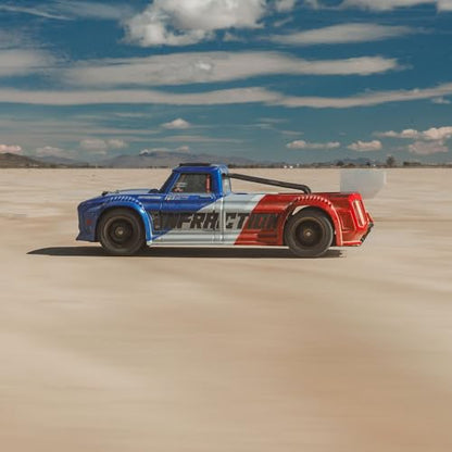 ARRMA RC Truck 1/8 Infraction 223S DSC 4X4 RTR Brushless All-Road Street Bash (Lipo Battery and Charger Not Included), Blue/Red, ARA4315V4T1 - color: Blue/Red
