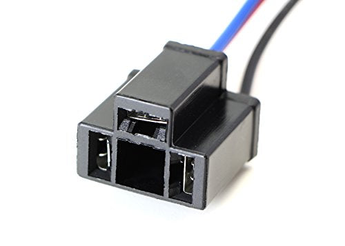 iJDMTOY H13 9008 to H4 9003 Pigtail Wire Wiring Harness Adapters Compatible with H13/H4 Bulb Size Lamp Conversion Retrofit