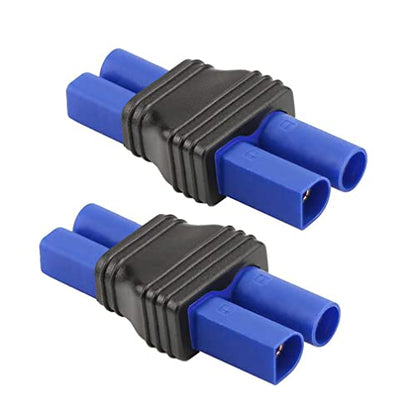 EC5 Male Plug Connector to EC3 Female Plug Connector Adapter for RC Lipo Battery (2 Pack) - size: EC5 male-EC3 female adapter
