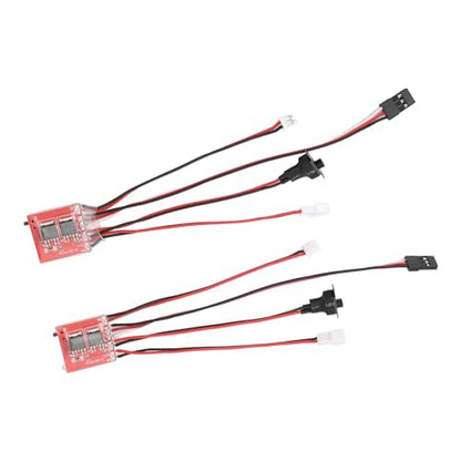 Brushed Electric Speed Controller, 30A RC Brushed ESC for DIY Mini RC Car or Boat w Brake, Two Way RC Brushed Motor Speed Controller for SCX24 1/24, K969 1/24