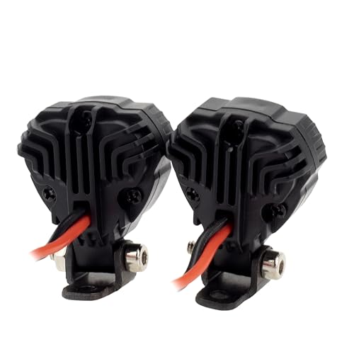 MEUS RACING RC Car LED Lights Kit 1/10 1/8 Scale RC Accessories for Axial SCX10 90046 Wraith Traxxas TRX4 TRX6 Redcat Gen8 Upgrades Parts (2pcs Clover Lights) - style: 2pcs Clover Lights