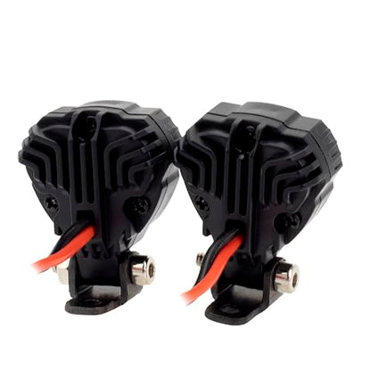 MEUS RACING RC Car LED Lights Kit 1/10 1/8 Scale RC Accessories for Axial SCX10 90046 Wraith Traxxas TRX4 TRX6 Redcat Gen8 Upgrades Parts (2pcs Clover Lights) - style: 2pcs Clover Lights