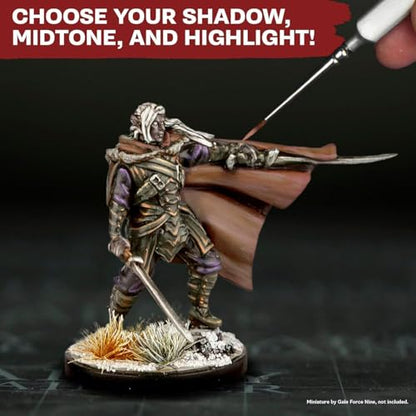 The Army Painter, Warpaints Flexible Triad Plus+: Ruddy Browns 7x18ml | Colori acrilici hobby di qualità miniatura, per Dungeons and Dragons (DnD) e Warhammer - color: Ruddy Brown