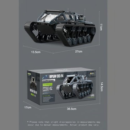 1:16 Large RC Tank Car, 2.4G Anti-Interference Remote Control, Realistic LED Lighting, Dual Motors for All-Terrain Climbing, Simulation Armored Vehicle with Openable Doors