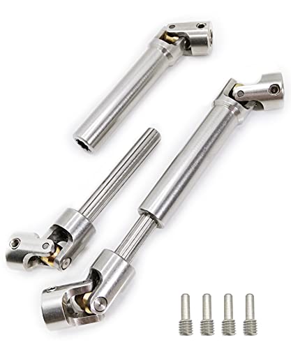 Stainless Steel RC Drive Shaft 90-125mm for 1/10 RC Crawler | CNC Machined,Heavy-Duty Drive Shafts,for 1/10 RC Crawler Traxxas TRX6 Axial SCX10 Wraith Capra D90 TF2 Redcat GEN8