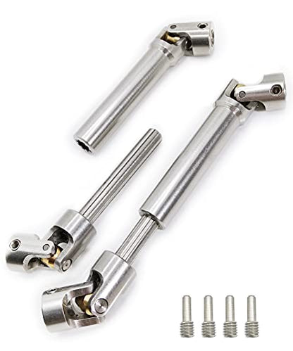 Stainless Steel RC Drive Shaft 90-125mm for 1/10 RC Crawler | CNC Machined,Heavy-Duty Drive Shafts,for 1/10 RC Crawler Traxxas TRX6 Axial SCX10 Wraith Capra D90 TF2 Redcat GEN8