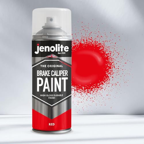 JENOLITE Brake Caliper Paint Aerosol, Red 1x13.5oz | Brake Caliper Paint, Durable High Gloss Finish High Heat Spray Paint, Restore - color: Red