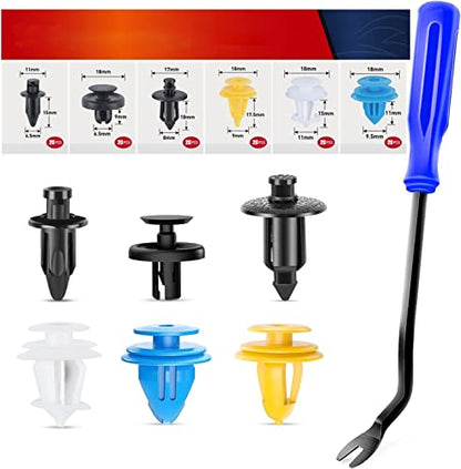 Nilight 120Pcs Car Retainer Clips Fastener Remover 6.5mm 8mm 9mm 9.5mm 11mm Expansion Screws Replacement Kit Bumper Push Rivet Clips for GM Toyata Lexus Subaru - color: For GM Toyota Lexus Subaru - 120 Clips 6.5mm 8mm 9mm 9.5mm 11mm