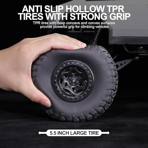 1:8 Huge Climbing Car Remote Control Truck RC Pickup Model Car Motorcycle Powerful 4x4 Vehicle for All Various Terrains Great Christmas and New Year Gift for Kids Automobile