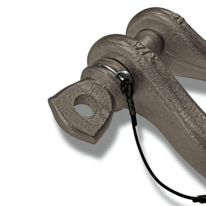 B'oh Spin Pin 3/4” Recovery Shackle | 10,000 lbs Capacity - High-Strength Carbon Steel with 7/8" Pin Recovery Gear Towing Accessories - Pin Style : Screw, Raw Dog - color: Raw Dog