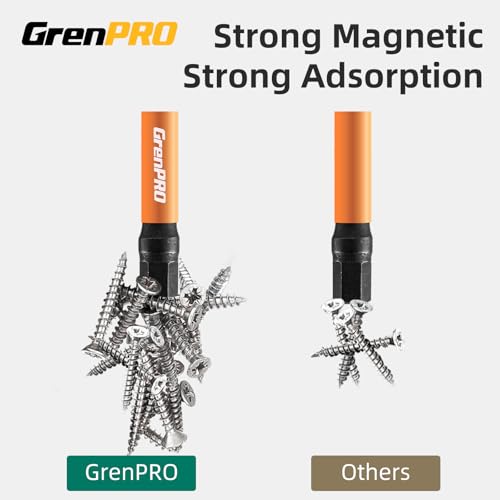 GRENPRO Allen Wrench Drill Bit Set, Metric & SAE, 22-Piece Impact Hex Bits | 2-Inch Magnetic Allen Key Bits with 1/4-Inch Hex Shanks Fit Impact Drivers and Screwdrivers for Automotive and Home Repair - size: 2" 22pcs(Metric&SAE)