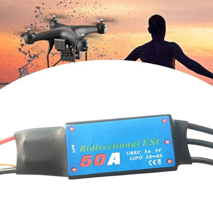 ESC Brushless 20A/30A/40A/50A/60A/80A Bidirectional Power Output Remote Control Vehicle ESC Electronic Speed Controller