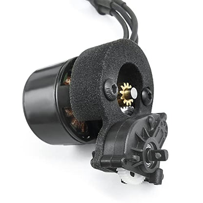 MORLORDY RC Brushless Conversion Kit Motor Mount with Pinion Spur for 1/24 RC Crawler Car Axial SCX24 Upgrades Parts